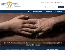 Tablet Screenshot of biotechpharmacal.com